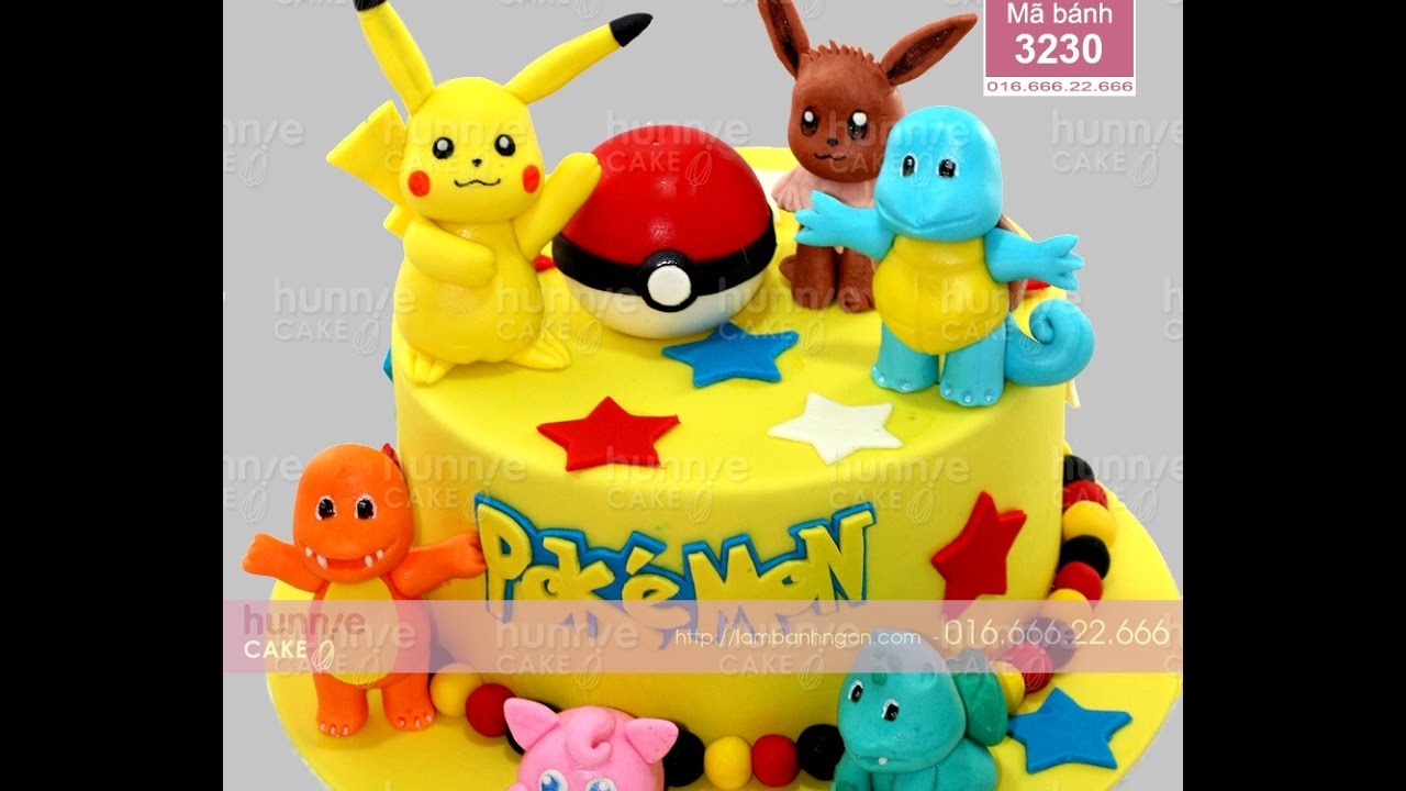 bánh sinh nhật pokemon